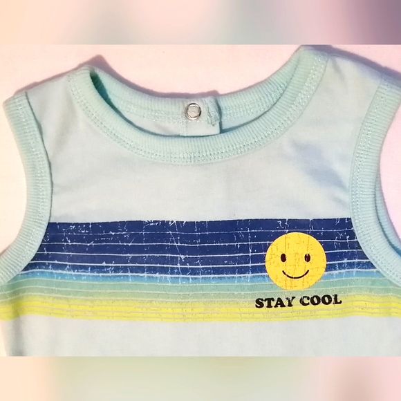 🔥SALE🔥 George Boy's / Girl's Unisex Sleeveless Onesie NWT Size 6-12M - Picture 2 of 5